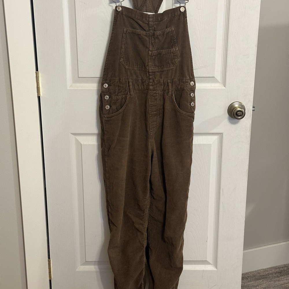 We The Free brown Corduroy Overalls